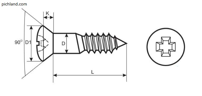  پیچ چوب نیم رزوه سراستوانه(بیضی)