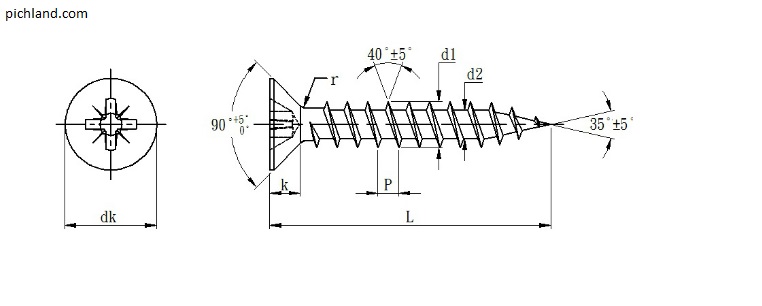 پیچ ام دی اف MDF